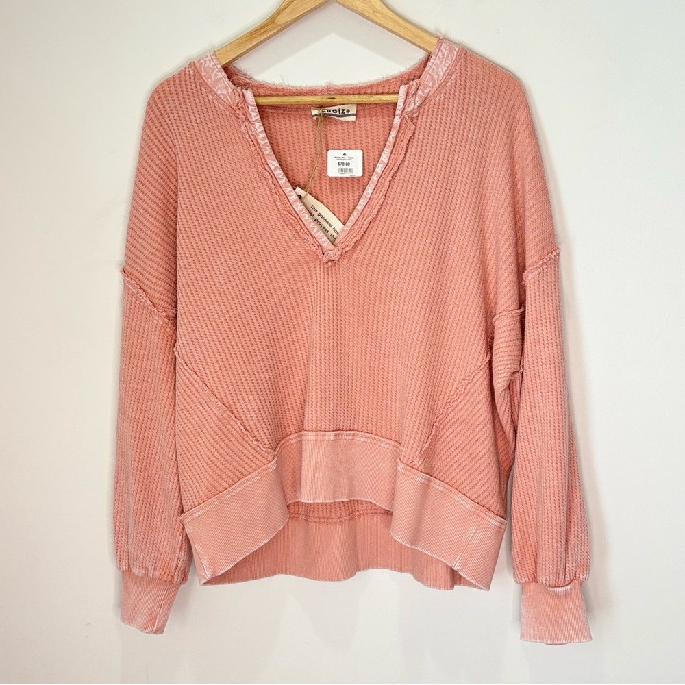 LaBiz Oversized Washed Grunge Pullover Shirt Small-Medium New L59